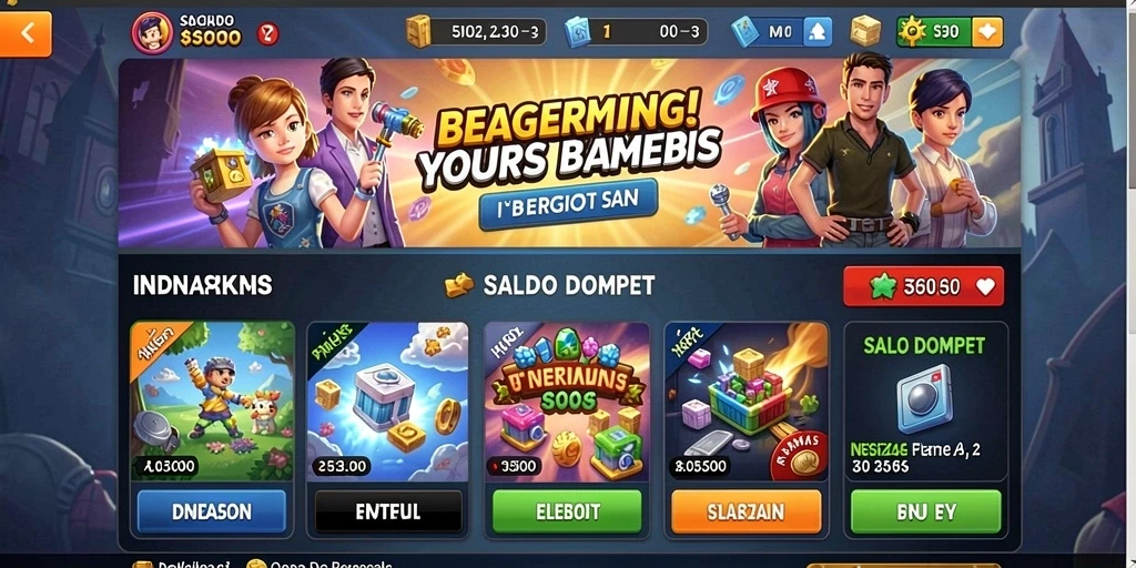 Banyak pilihan permainan kasino dan slot.