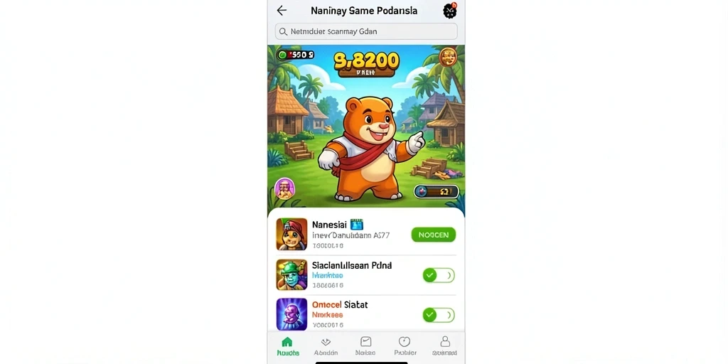 Screenshot fitur sosial untuk interaksi pemain.