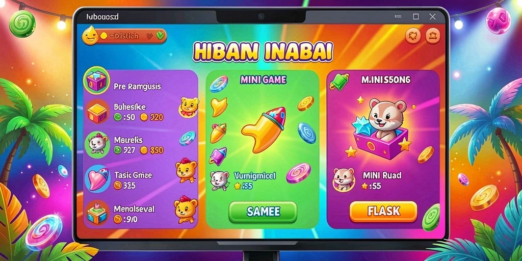 Karakter lucu yang menemani perjalanan bermain.
