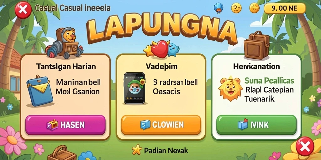 Visualisasi grafis yang memukau di dalam level baru.