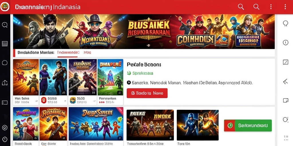Menu karakter dan senjata yang beragam.